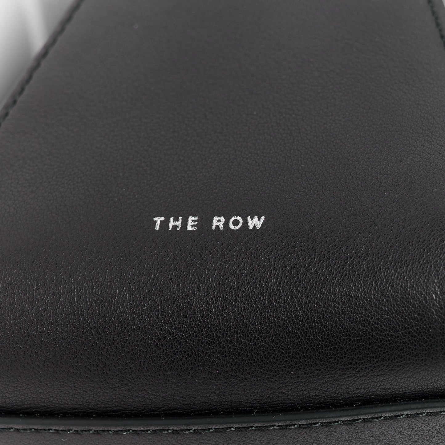 Polished Saddle Calfskin E/W Top Handle Bag Black