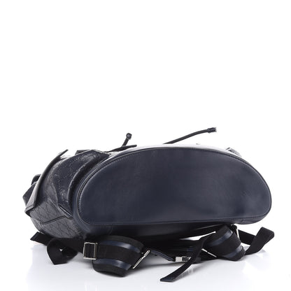 Gucci Guccissima Signature Double Buckle Backpack Blue 4 of 11