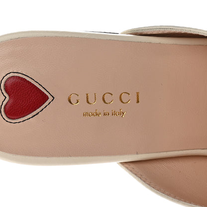 Gucci Malaga Kid Web Womens Princetown Slippers 38.5 Mystic White 7 of 14