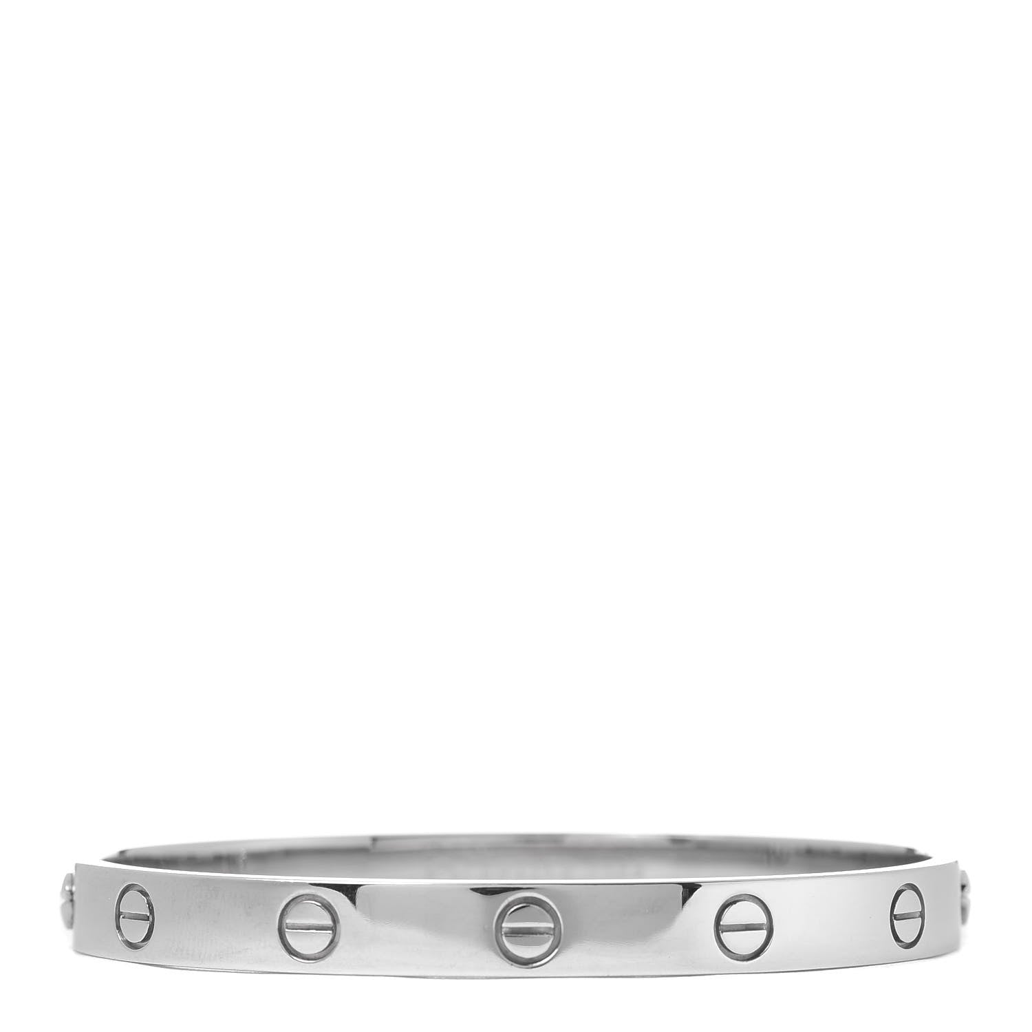 Cartier 18K White Gold LOVE Bracelet 17 3 of 6