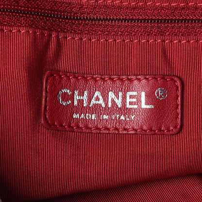 Chanel Metallic Jersey Quilted LA Tote Light Beige 6 of 9