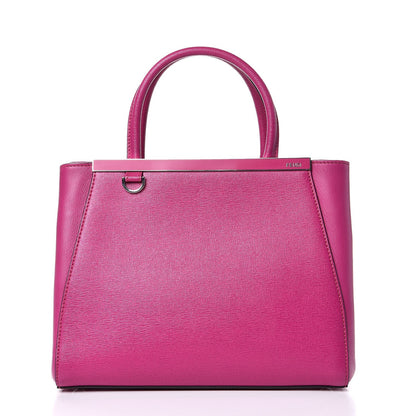 Fendi Vitello Elite Petite 2Jours Tote Magenta 1 of 8