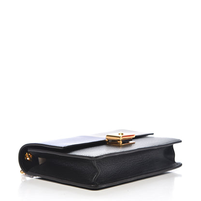 Mulberry Smooth Calfskin Cheyne Clutch Indigo Clay Black 3 of 12