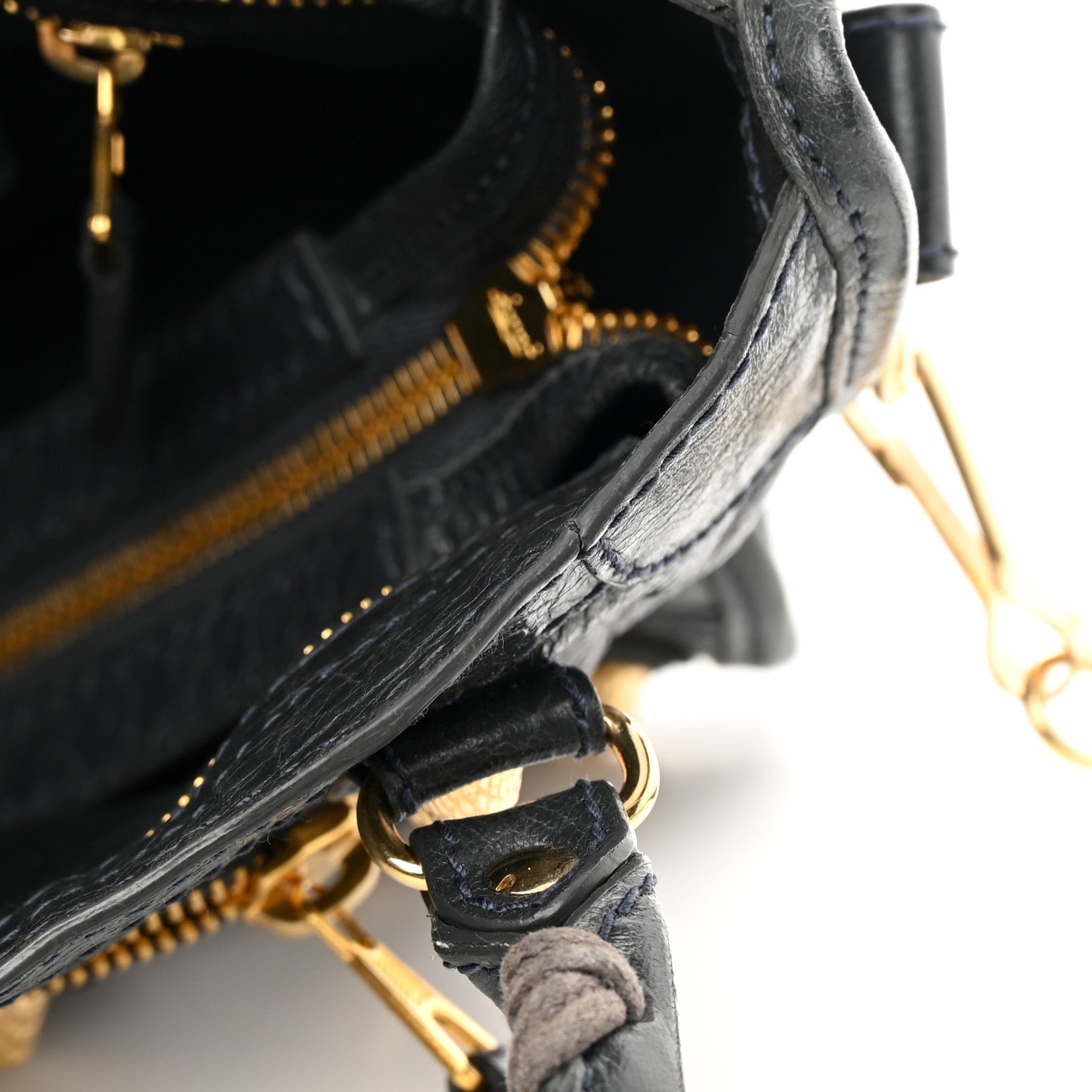 Balenciaga Agneau Giant 12 Gold Hardware Mini City Anthracite 15 of 21