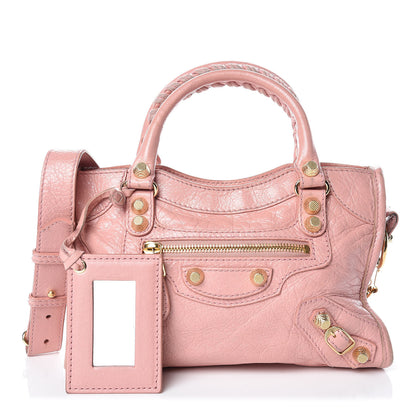 Balenciaga Agneau Giant 12 Gold Hardware Mini City Rose Peche 1 of 27