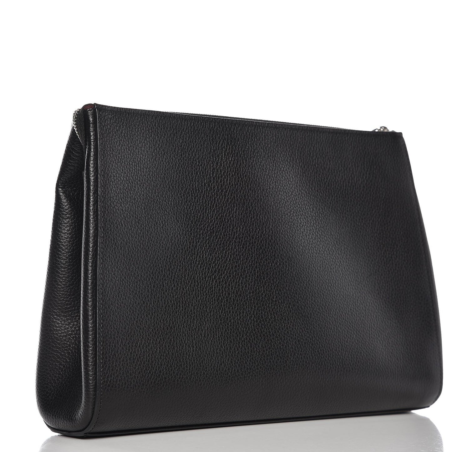 Grained Calfskin Large Neo Executive Cosmetic Case Black