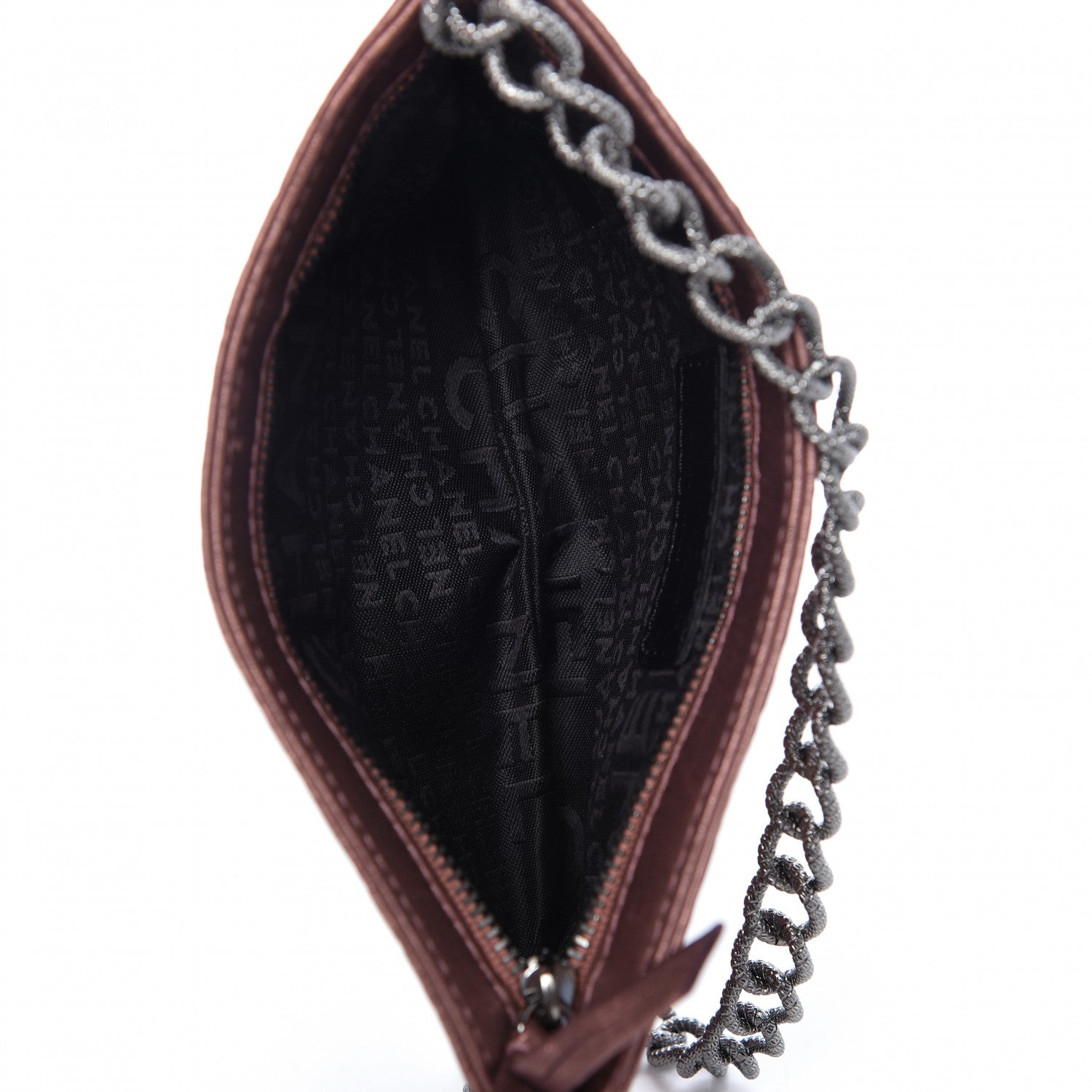 Chanel Metallic Lambskin Camellia Chain Pouch Pink 5 of 9