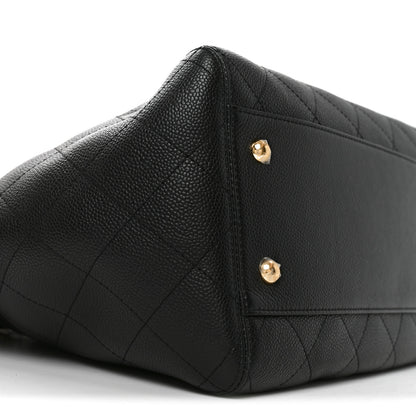 Chanel Caviar Quilted Shopping Tote Black 9 of 10