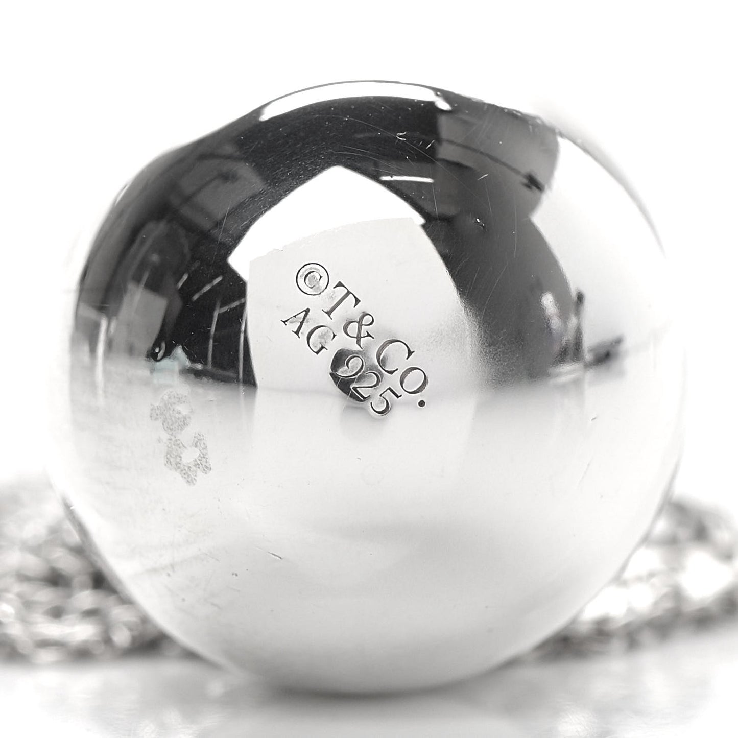 Sterling Silver 19mm HardWear Ball Pendant Necklace