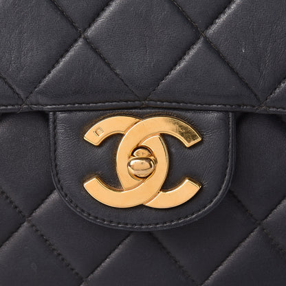 Chanel Lambskin Quilted Jumbo Single Flap Black 20 of 22