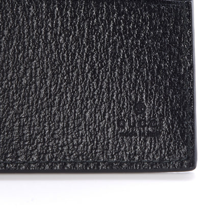 Gucci Calfskin Boar Effect GG Marmont Bi-Fold Wallet Black 6 of 8