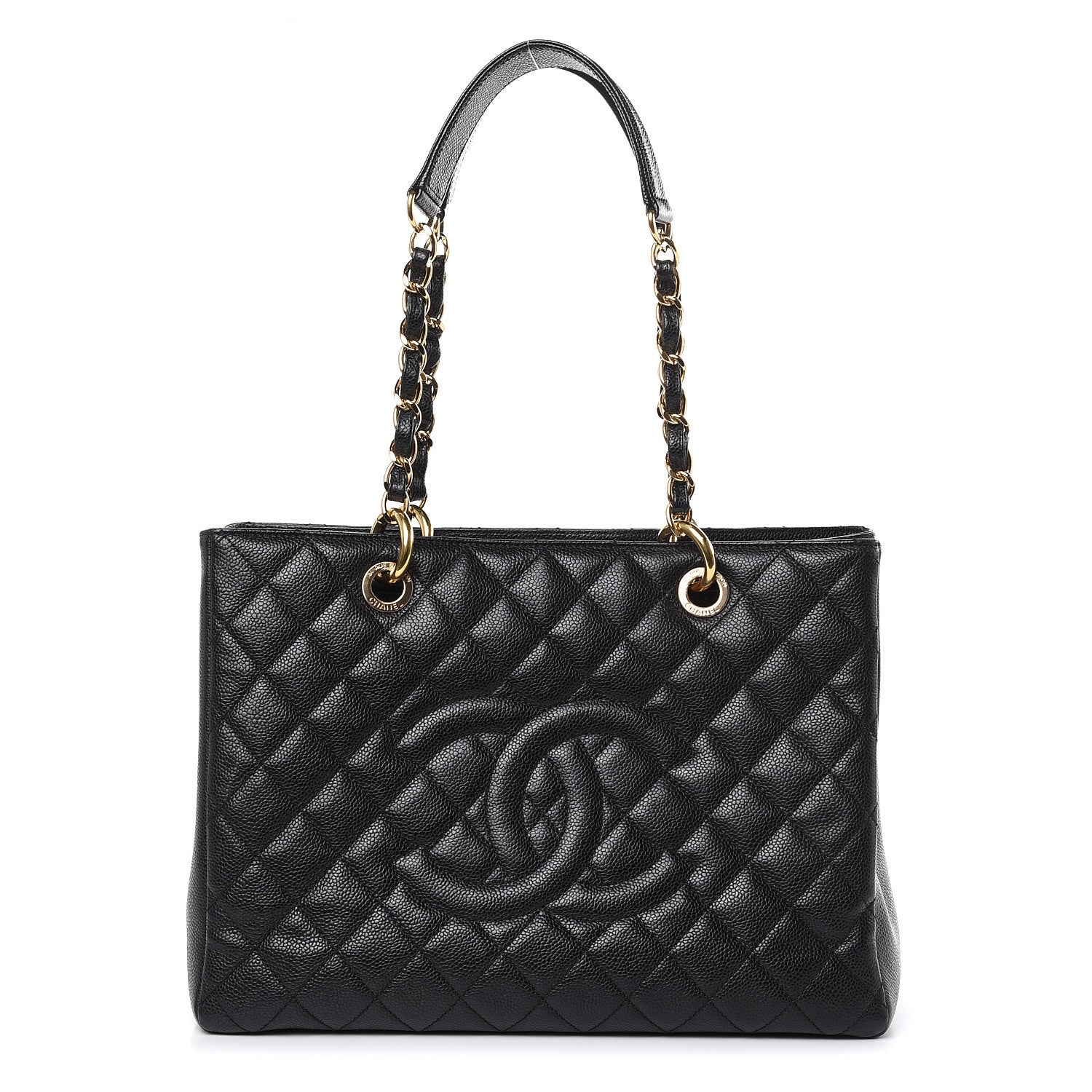 Chanel Caviar Quilted Grand Shopping Tote GST Black 1 of 11