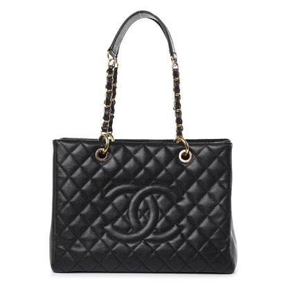 Chanel Caviar Quilted Grand Shopping Tote GST Black 1 of 11