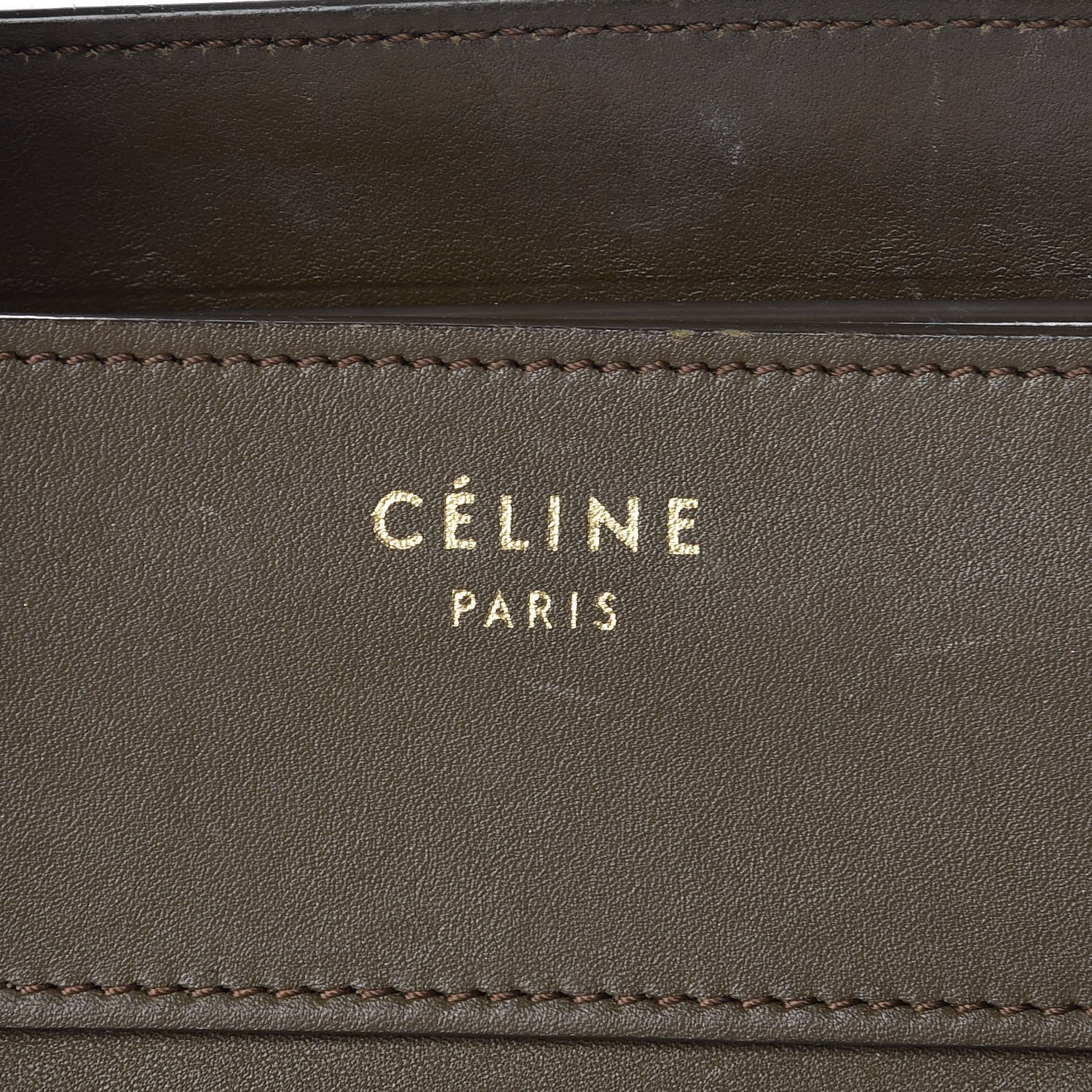 Celine Smooth Calfskin Mini Luggage Khaki 6 of 28
