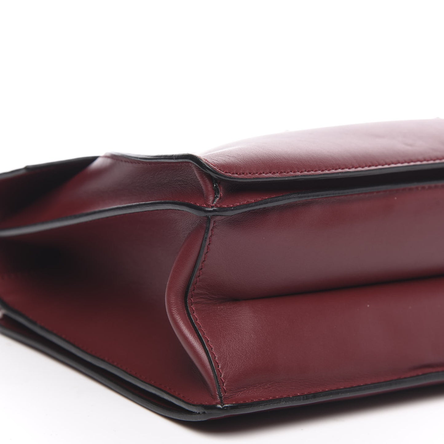 Calfskin Medium Hava Top Handle Bag Midnight Plum