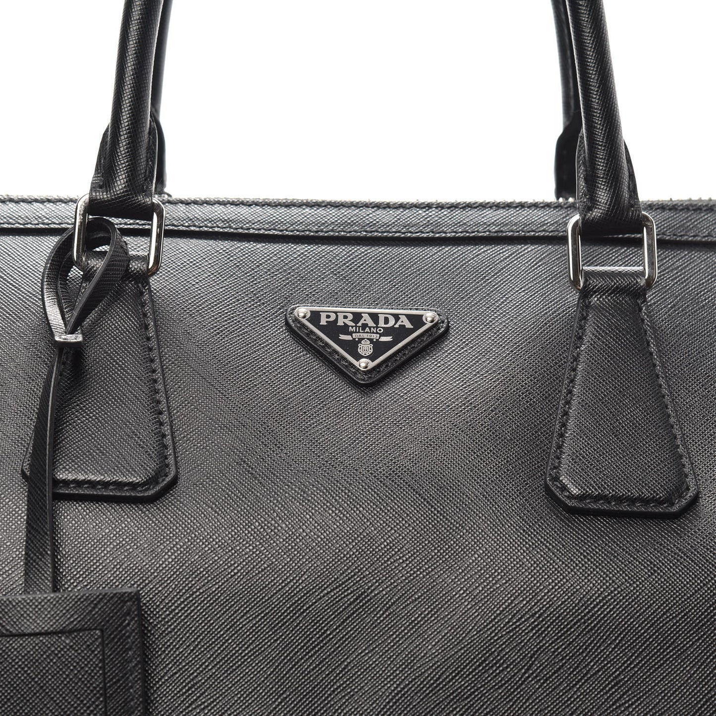Saffiano Duffle Travel Bag Black