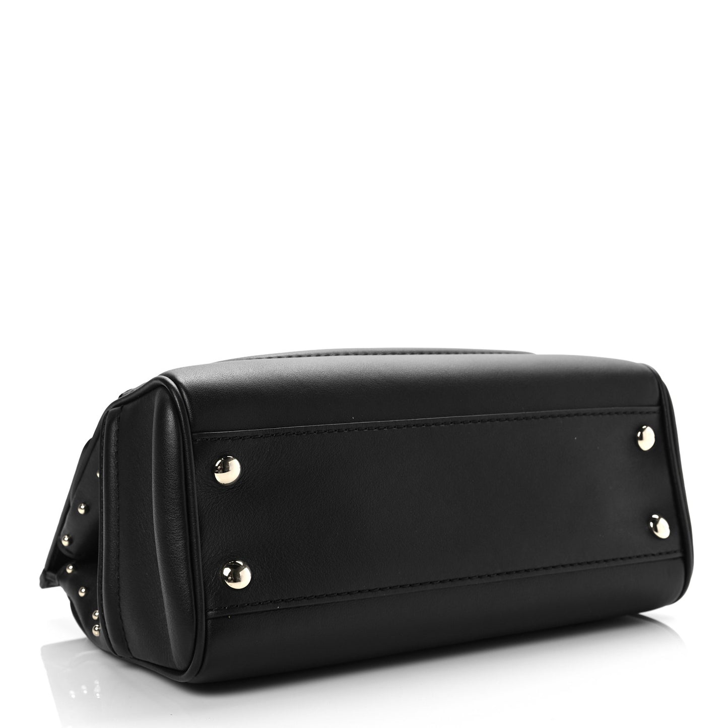 Calfskin Studded Medium Palazzo Empire Bag Black