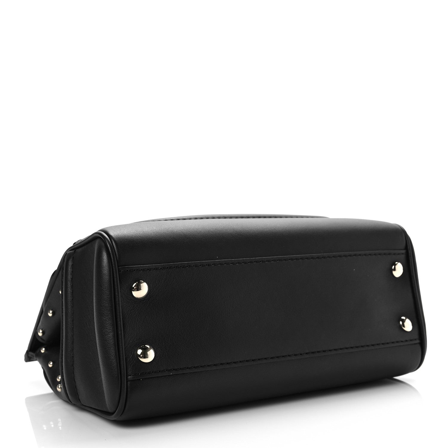 Versace Calfskin Studded Medium Palazzo Empire Bag Black 4 of 7