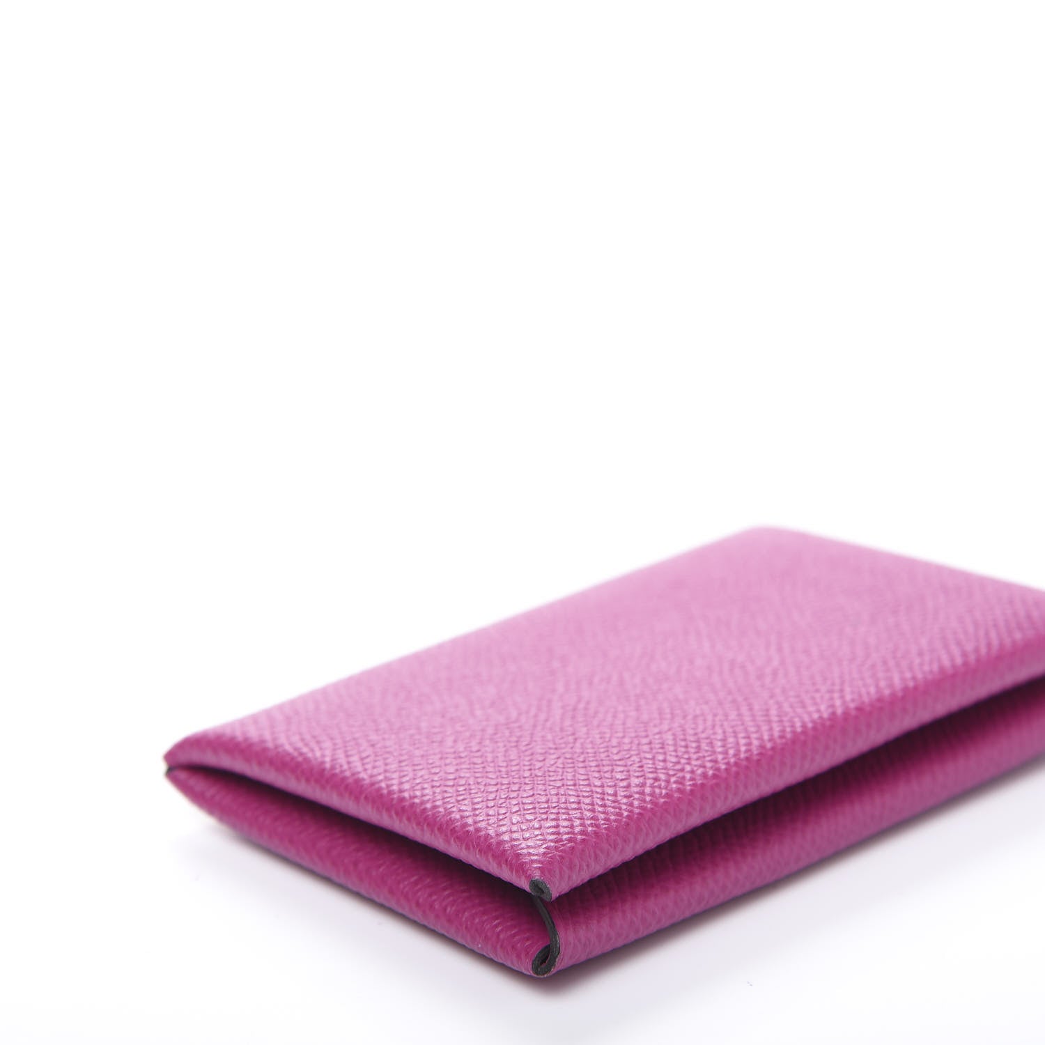 Hermes Epsom Calvi Card Case Rose Pourpre 7 of 10