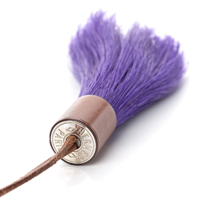 Hermes Horse Hair Barenia Tassel Bag Charm Purple 3 of 3