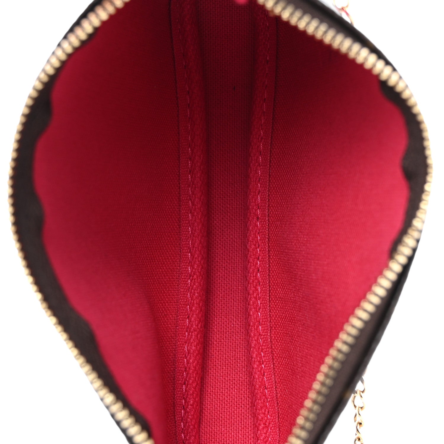 Louis Vuitton Monogram 2019 Christmas Animation Mini Courchevel Pochette Accessories Fuchsia 5 of 9