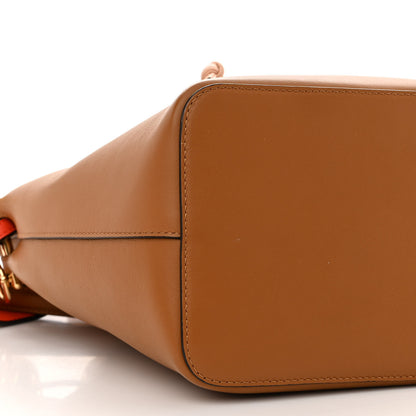 Fendi Vitello Grace F is Fendi Stamp Patch Perforated Small Mon Tresor Bucket Bag Nocciola 8 of 9