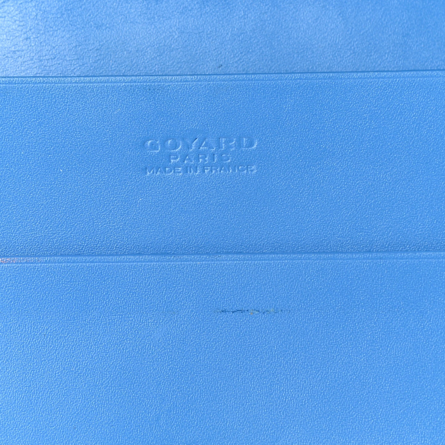 Goyardine Richelieu Wallet Sky Blue