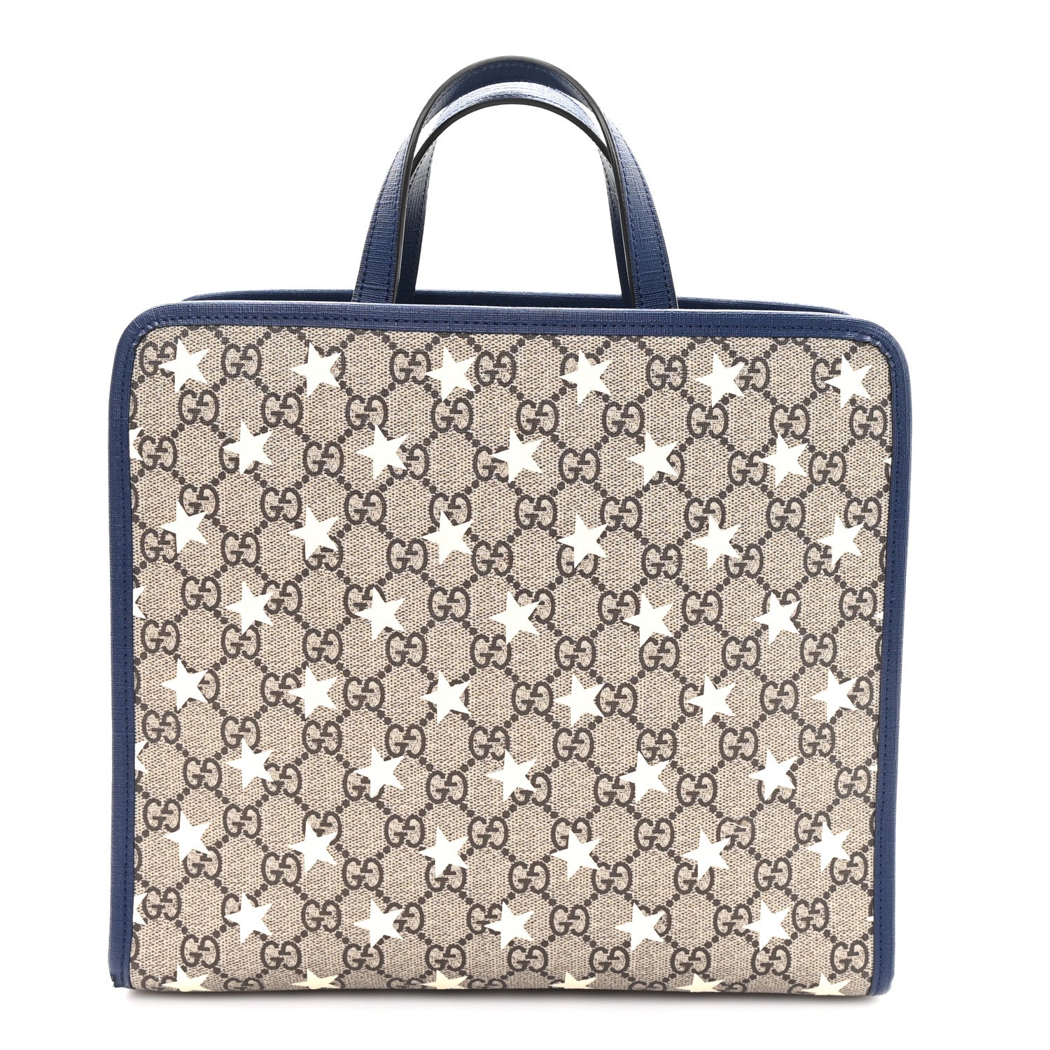 Gucci GG Supreme Monogram Stars Childrens Tote Beige Ebony Yellow Royal 1 of 10