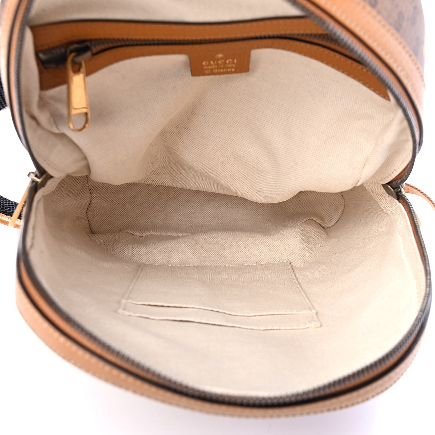 X DISNEY Mini Vintage GG Supreme Monogram Mickey Mouse Small Dome Backpack Beige Vintage Sun Oil
