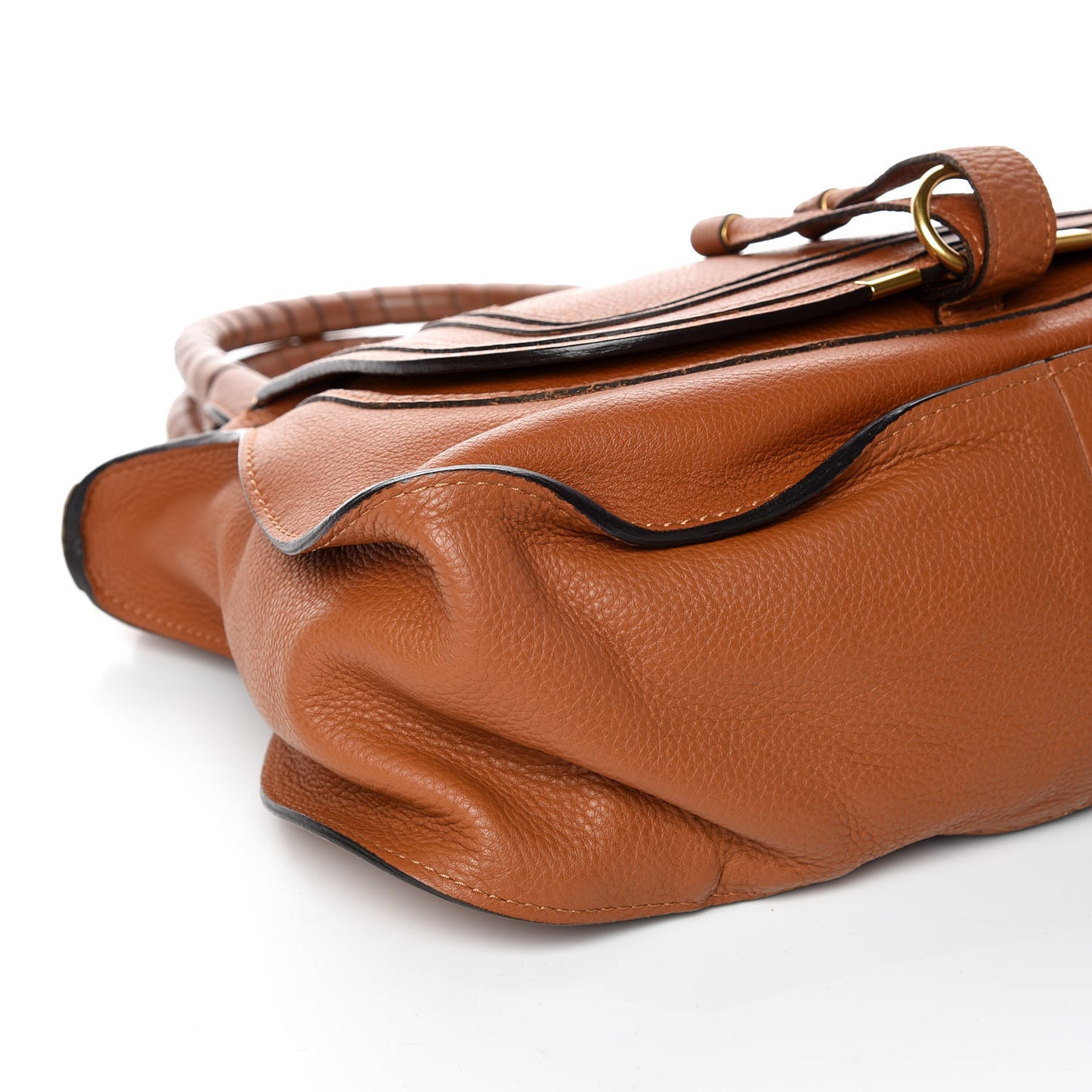 Calfskin Medium Marcie Satchel Tan