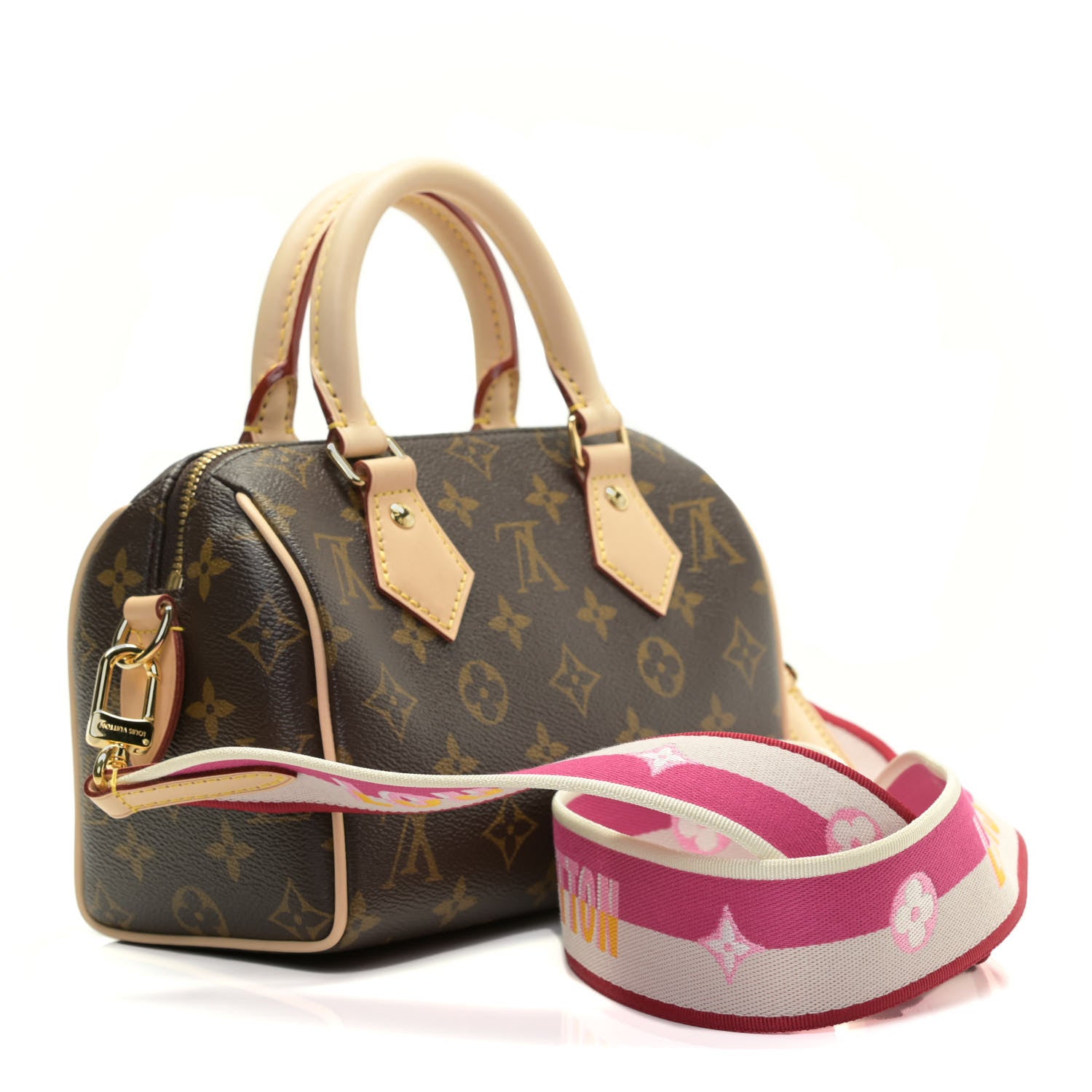 Louis Vuitton Monogram Speedy Bandouliere 20 Fuchsia 3 of 12