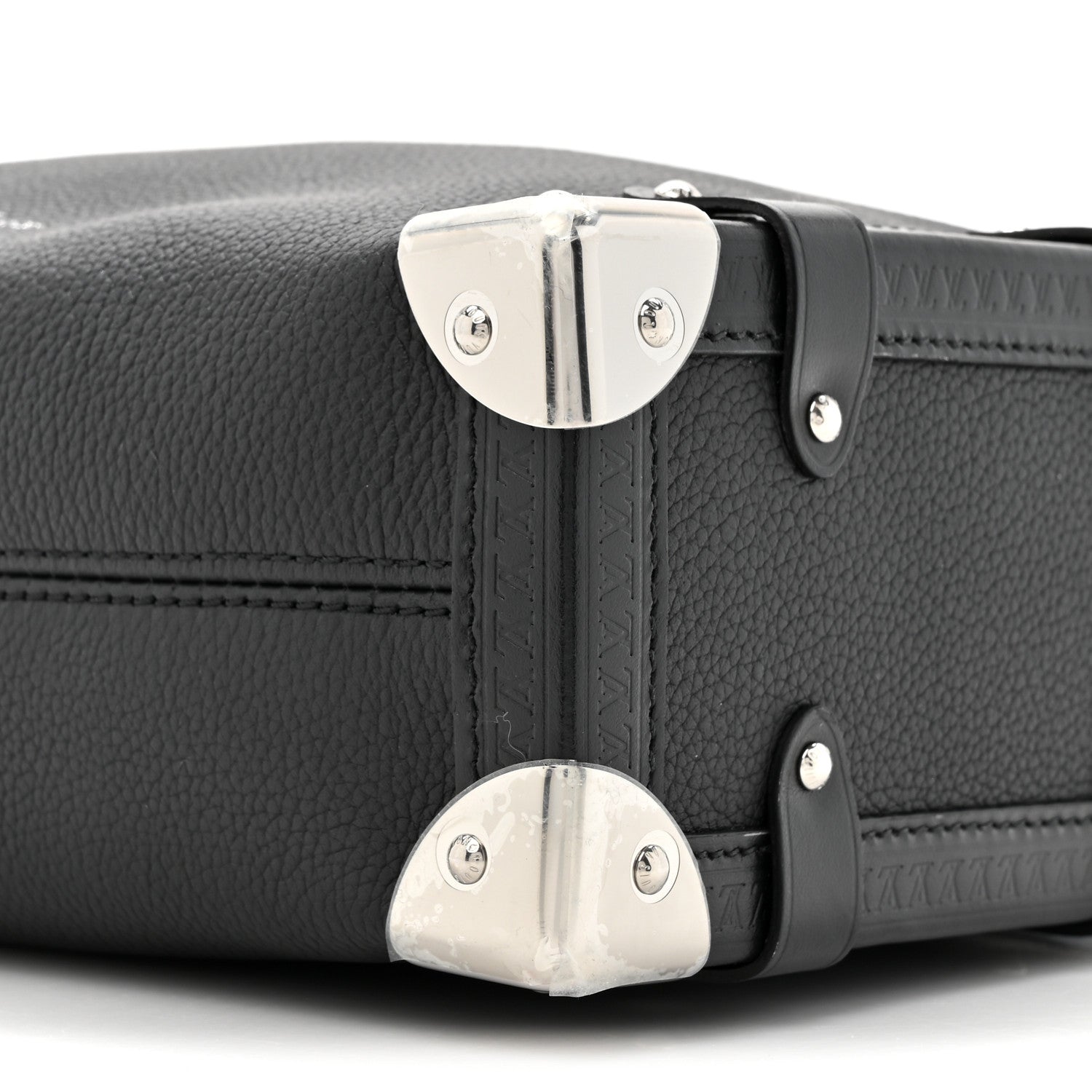 Louis Vuitton Calfskin Side Trunk MM Black 8 of 10