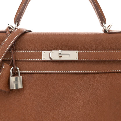 Hermes Barenia Faubourg Kelly Retourne 32 Fauve 8 of 12