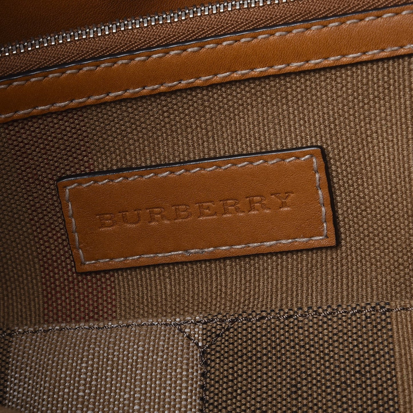 Canvas Mega Check Medium Ashby Hobo Saddle Brown
