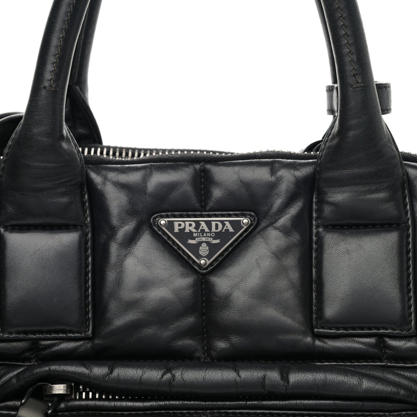 Nappa Bomber Tote Black