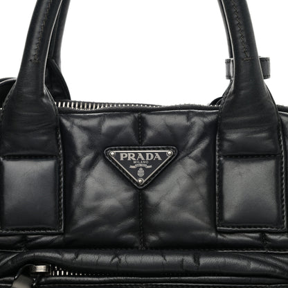 Prada Nappa Bomber Tote Black 7 of 9