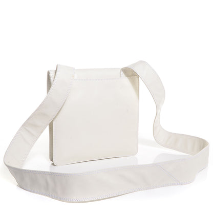 Chanel Lambskin CC Small Messenger Flap Bag White 3 of 7