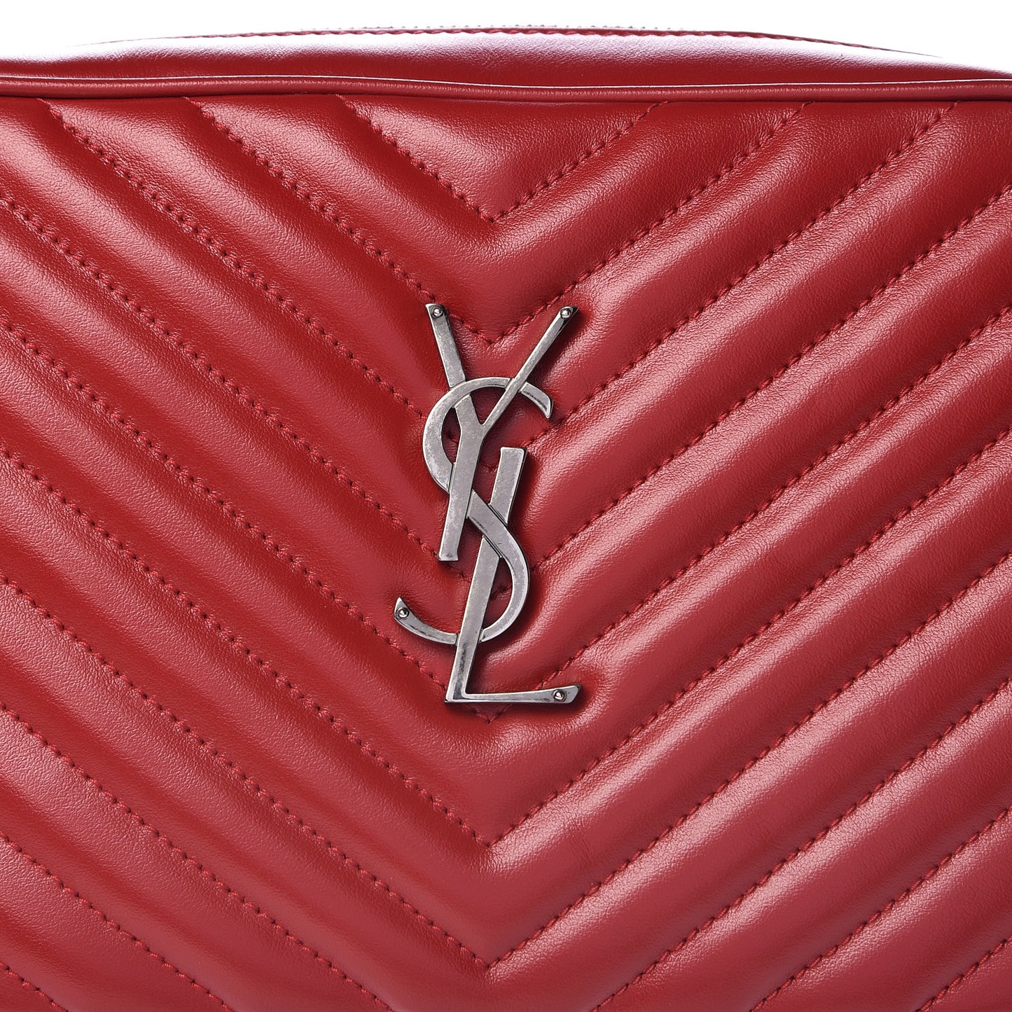 Calfskin Matelasse Monogram Lou Camera Bag Rouge Eros