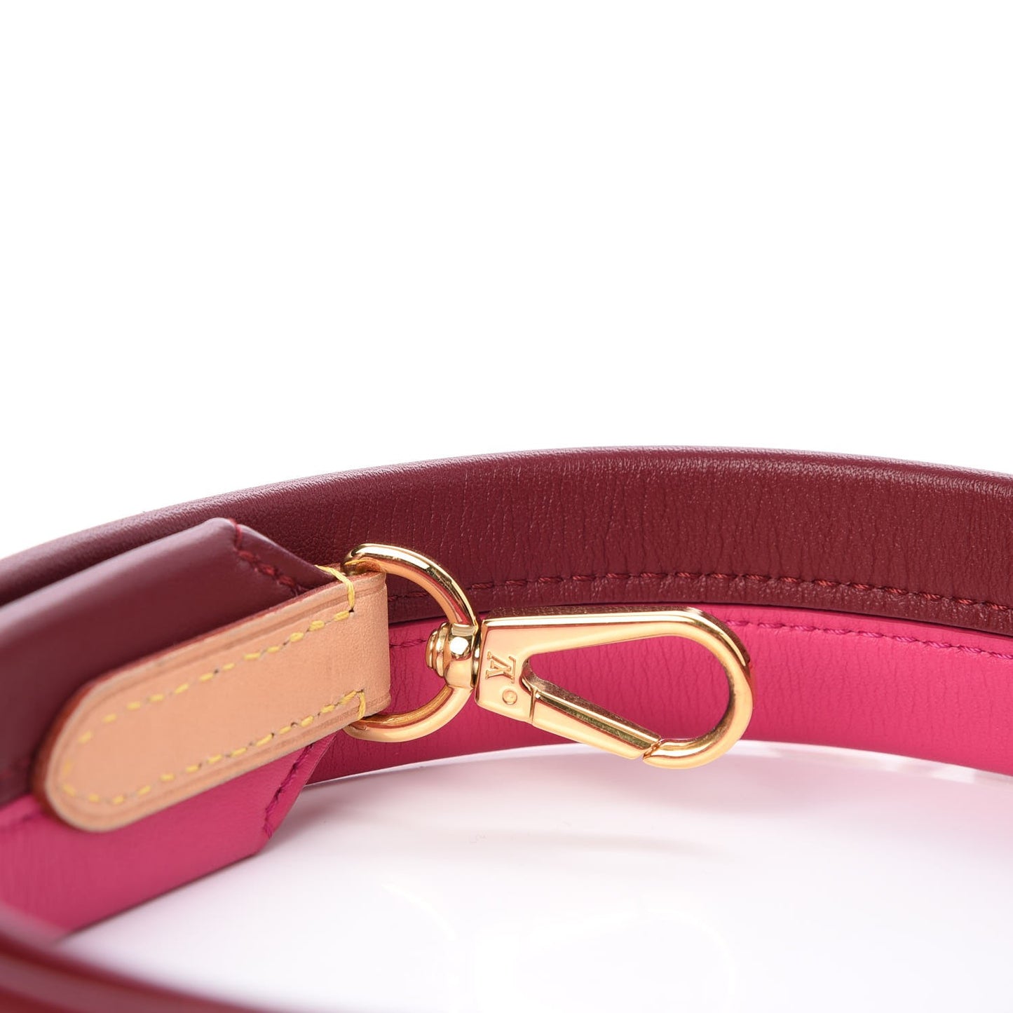 Calfskin Cluny BB Shoulder Strap Bordeaux Fuchsia