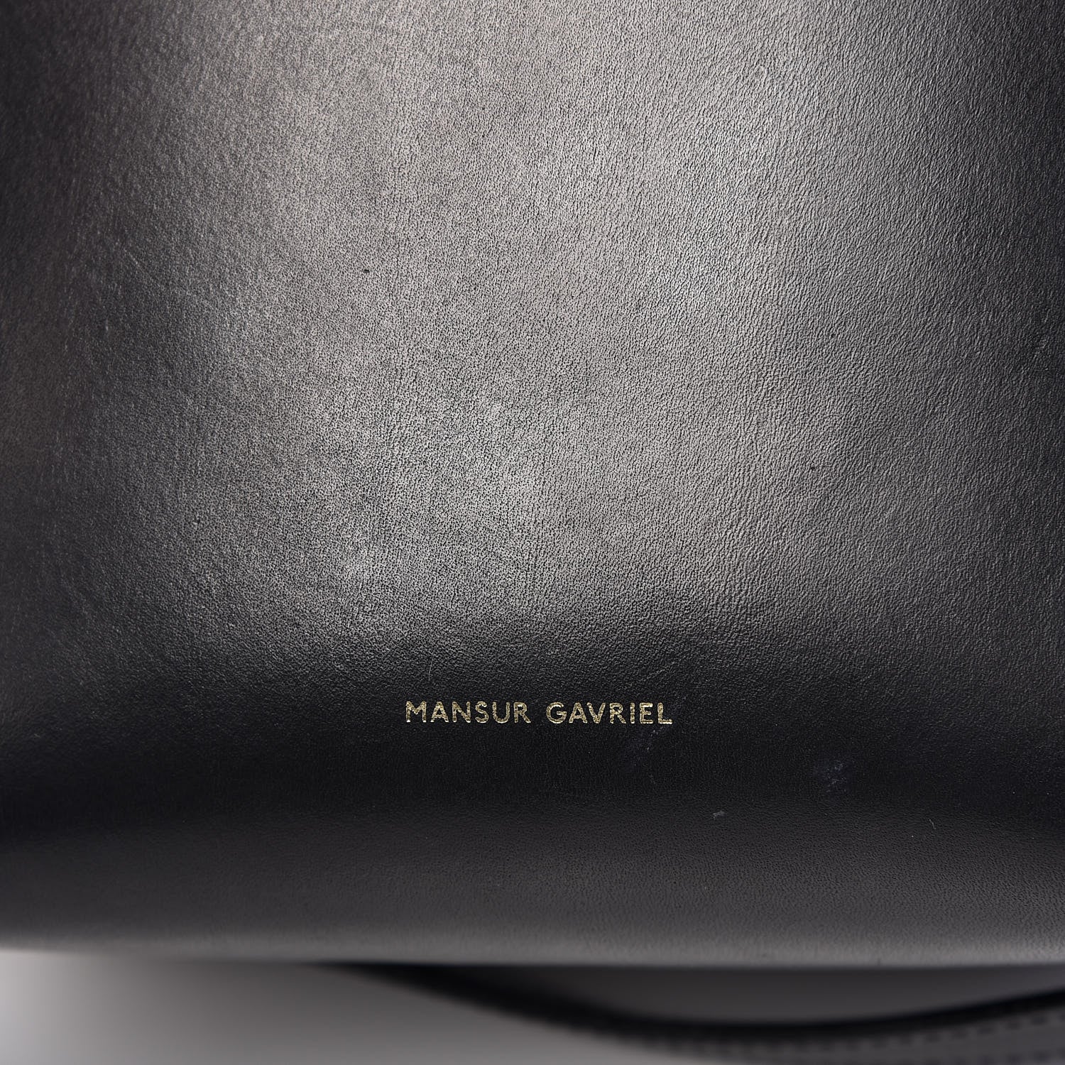 Mansur Gavriel Vegetable Tanned Calfskin Mini Bucket Bag Black Royal 7 of 20
