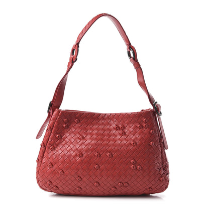 Bottega Veneta Nappa Intrecciato Naruto Knot Hobo Fraise 1 of 12
