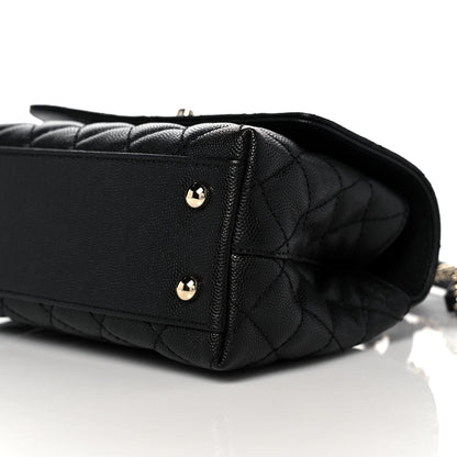 Chanel Caviar Quilted Mini Coco Handle Flap Black 9 of 10