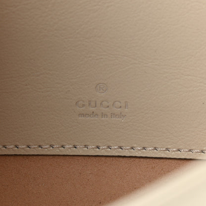 Gucci Textured Calfskin Web Mini Rajah Slim Flap Shoulder Bag Mystic White 6 of 11