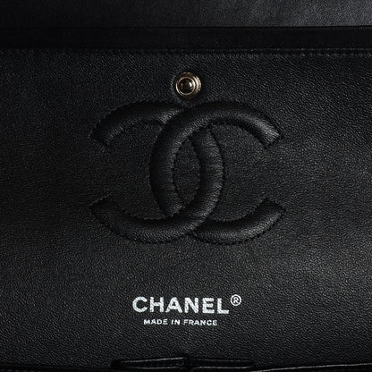 Chanel Lambskin Chevron 11.12 Medium Double Flap So Black 6 of 7