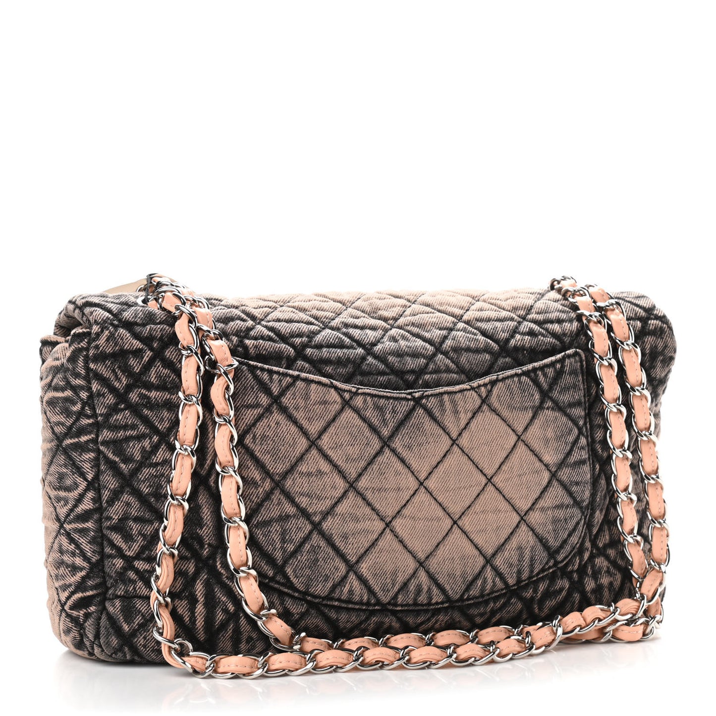 Denim Quilted Denimpression Flap Rose Clair