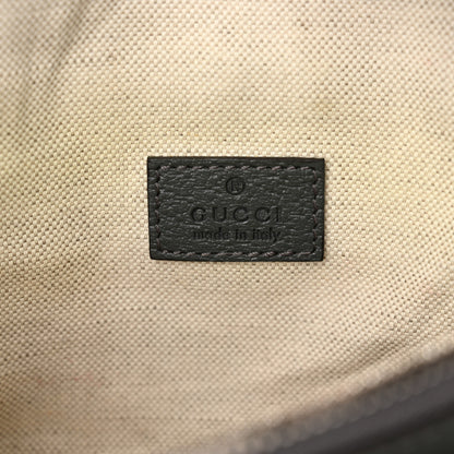 Gucci GG Supreme Monogram Textured Dollar Calfskin Ophidia Belt Bag Grey Black Graphite Grey 6 of 14