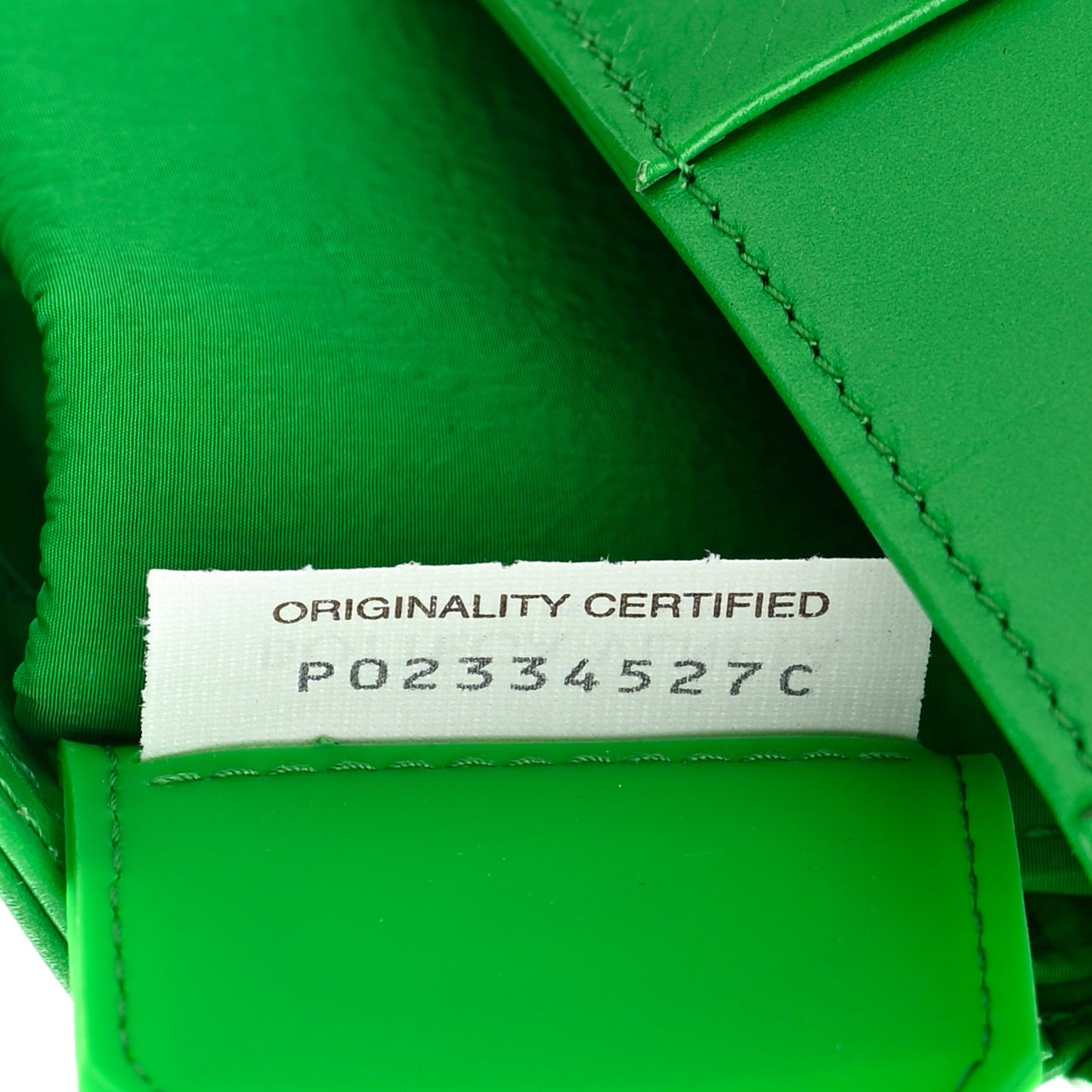 Paper Calfskin Intreccio Cassette Belt Bag Parakeet