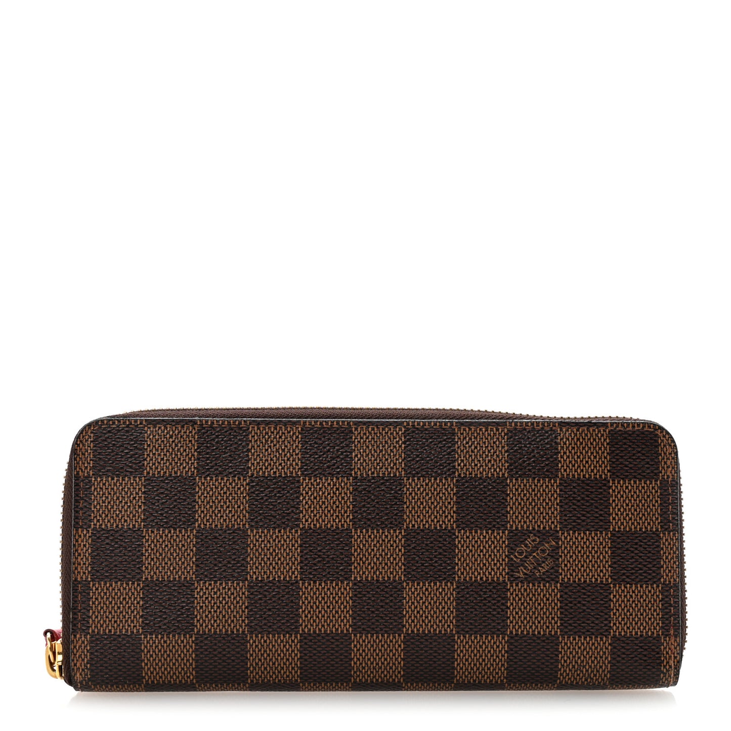 Damier Ebene Clemence Wallet Cherry