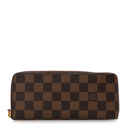 Louis Vuitton Damier Ebene Clemence Wallet Cherry 1 of 10