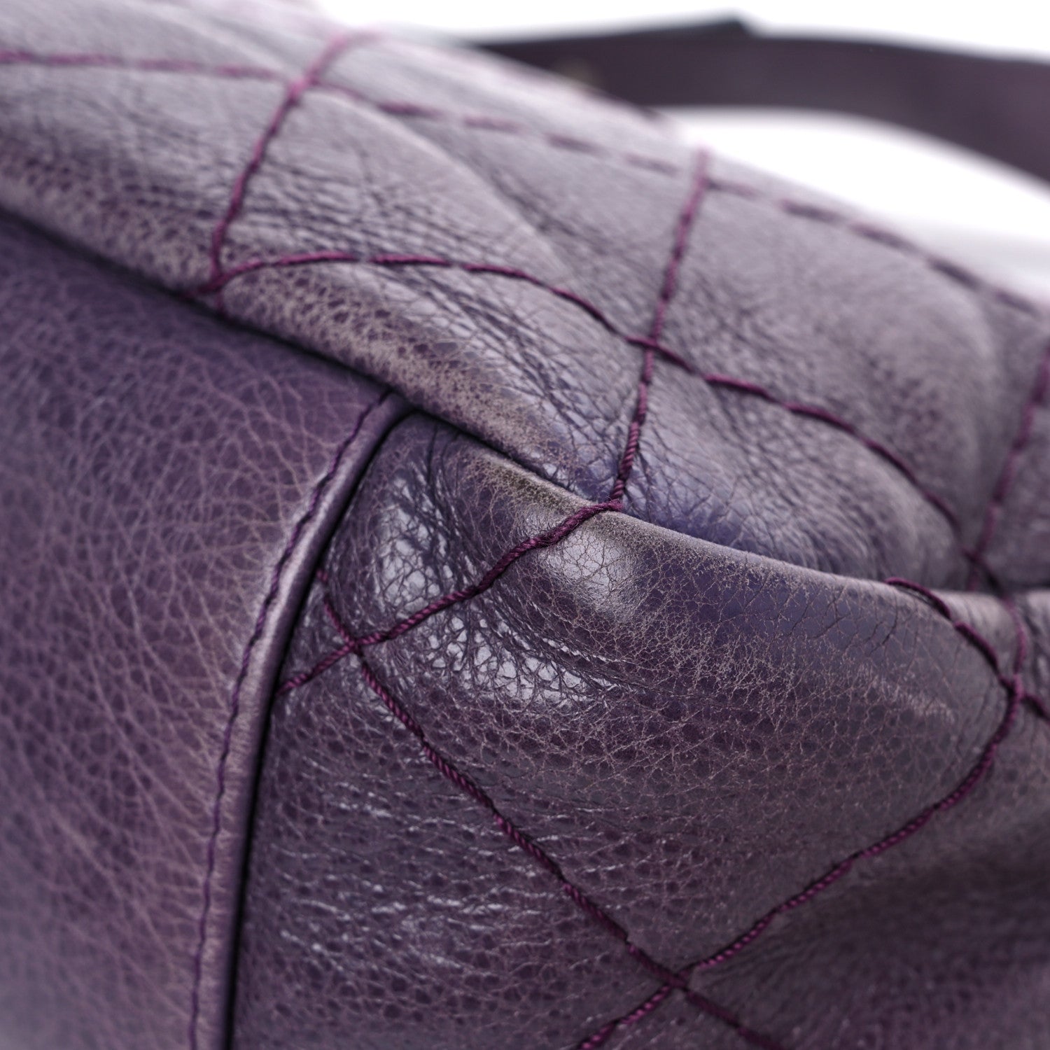Chanel Glazed Calfskin Stitched On The Road Flap Purple 11 of 29